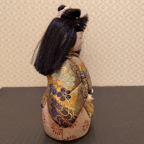 Japanese Vintage Handmade Dolls Gorgeous Kimonos Girl and Boy - Picture 10 of 14